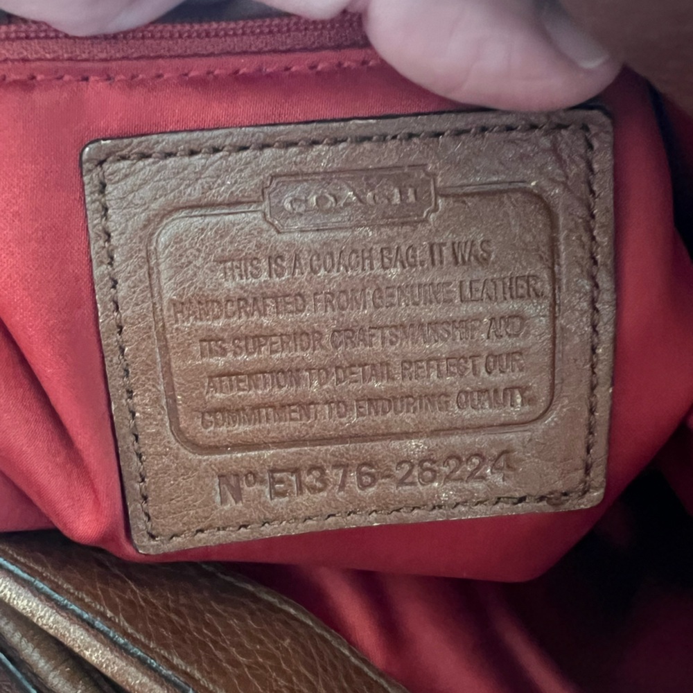 Coach Edie Tan Handbag - Picture 9 of 10